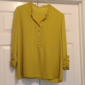 Lime green Chaus New York blouse